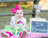 First Birthday Cake Smash Chalkboard Photo Prop Party Decoration. Blue Pink Green White Orange Peach Teal Pick Your Color
