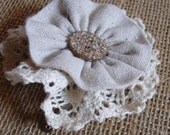 Hair Accessories for Girls- Fabric Flower Hair Piece