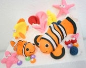 Fondant Finding Nemo Cake Kit for a beach cake, fish cake, beach party, under the sea cake, little mermaid cake