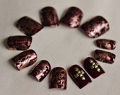 More Tea Vicar - Hand Painted Short False Nails