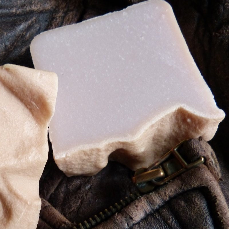 Men's Soap, Vintage Leather, Woodsy, Citrus, Musk Soap - Vegan