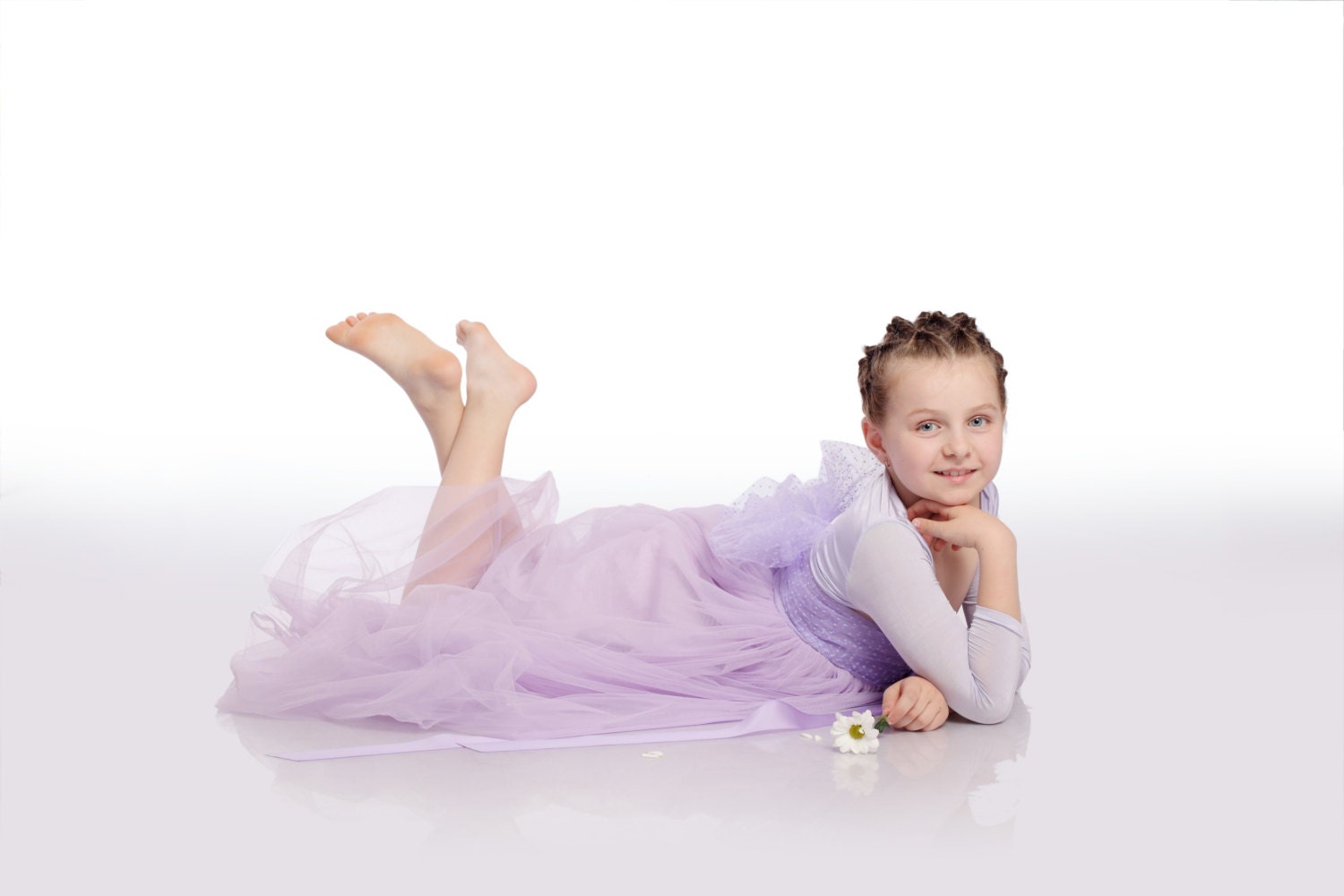 Flower Girl dress,children clothing, girl dress, lavender toddler dress with brooch and lavender ribbon, princess tutu dress "LAVENDER GIRL"