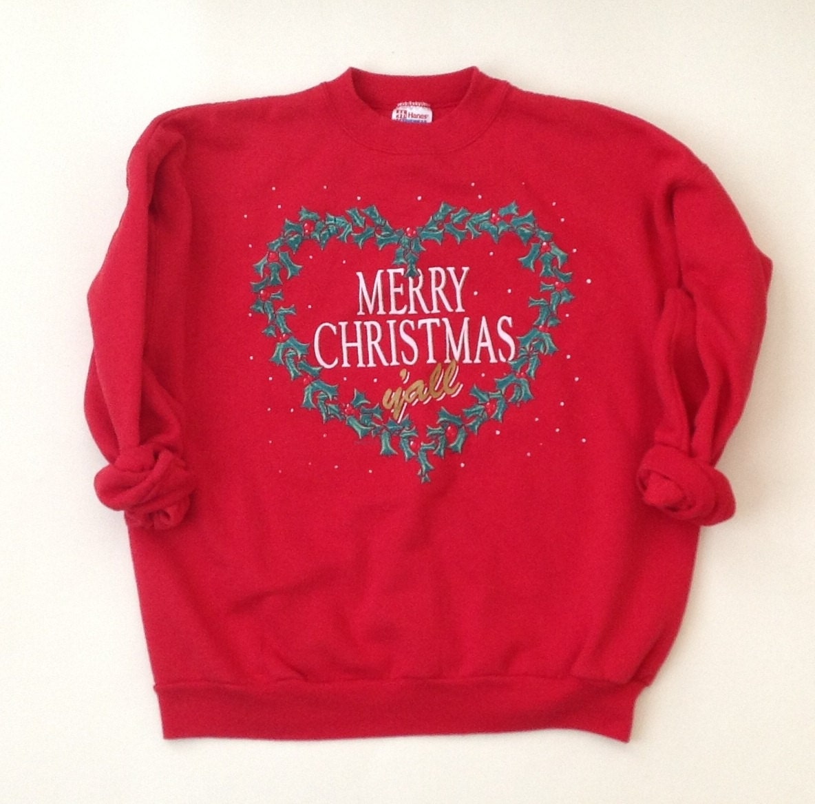 Christmas Sweater - Ugly Christmas Sweater - Red Sweatshirt - Quirky Gift - Funny Gift