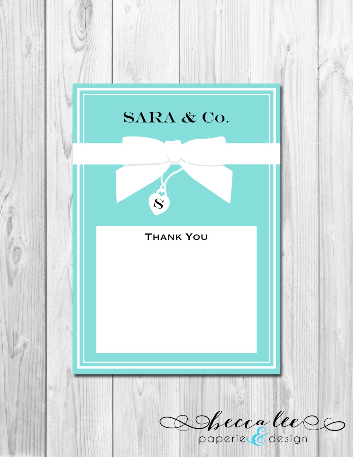 Thank You Note - Tiffany & Co. Inspired Birthday Party - DIY - Printable Il_170x135