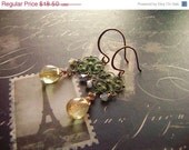 BirthdaySale Romance-Verdigris Dangle Earrings-Filigree-Spring Fashion-Wedding