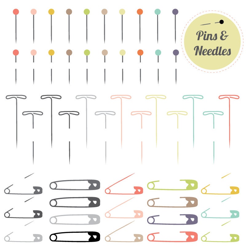 pins and needles clip art