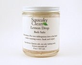 Lemon Scented Bath Salts 8 oz made with essential oil