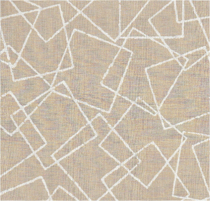 Tan Square Print Fabric Fat Quarter 18 x 20 100% cotton quilt sew craft FQ fabric