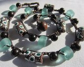 African Necklace - Ecofriendly Choker - Tribal Crochet Jewelry