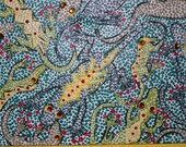 ORIGINAL MIXED MEDIA Artwork, Framed Art, 3D Art, "Geckos", Lizards, Chameleon, Green, Blue, Yellow, Fun Art