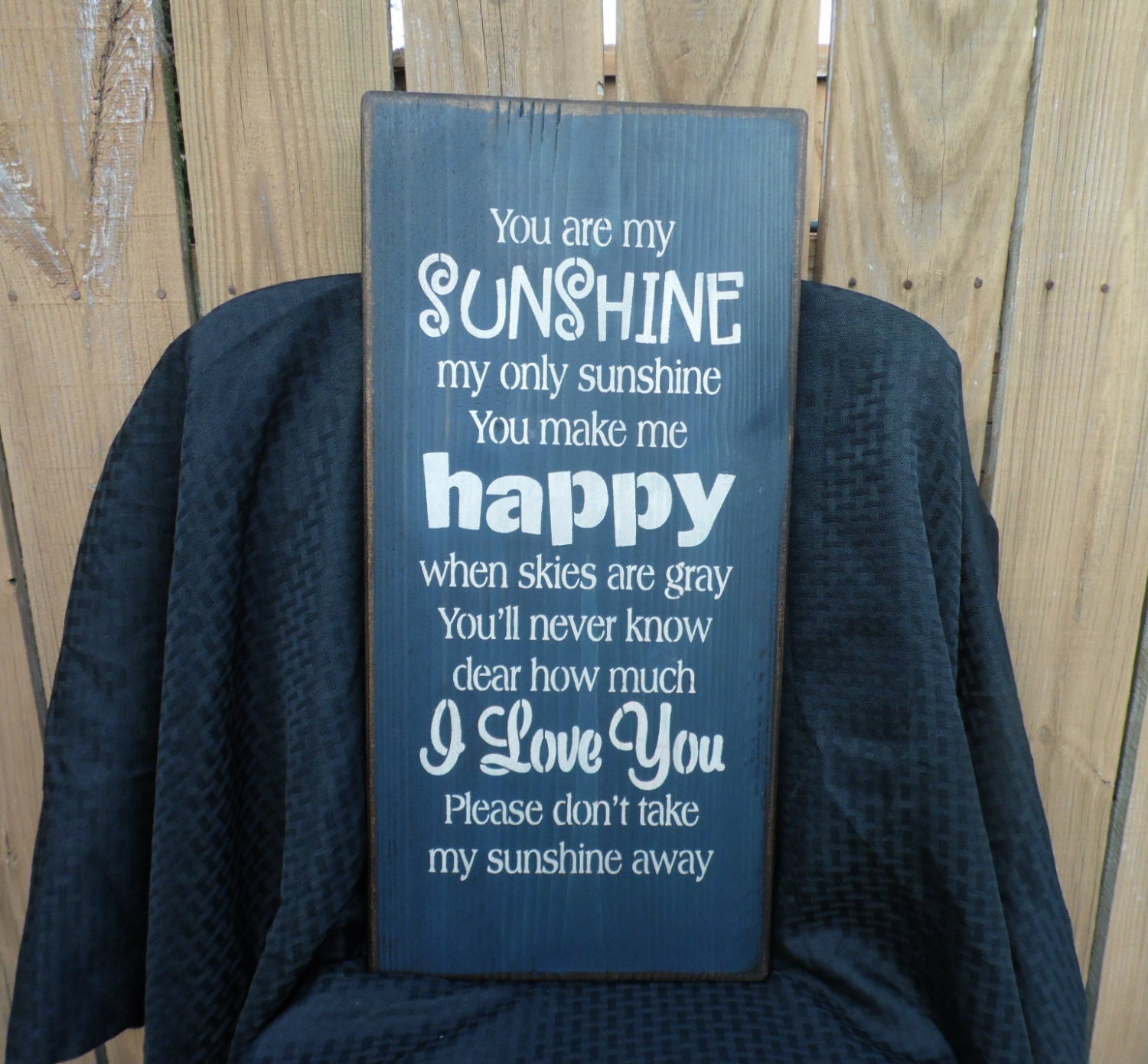 wooden sign, wall decor, you are my sunshine, subway art, wall hanging