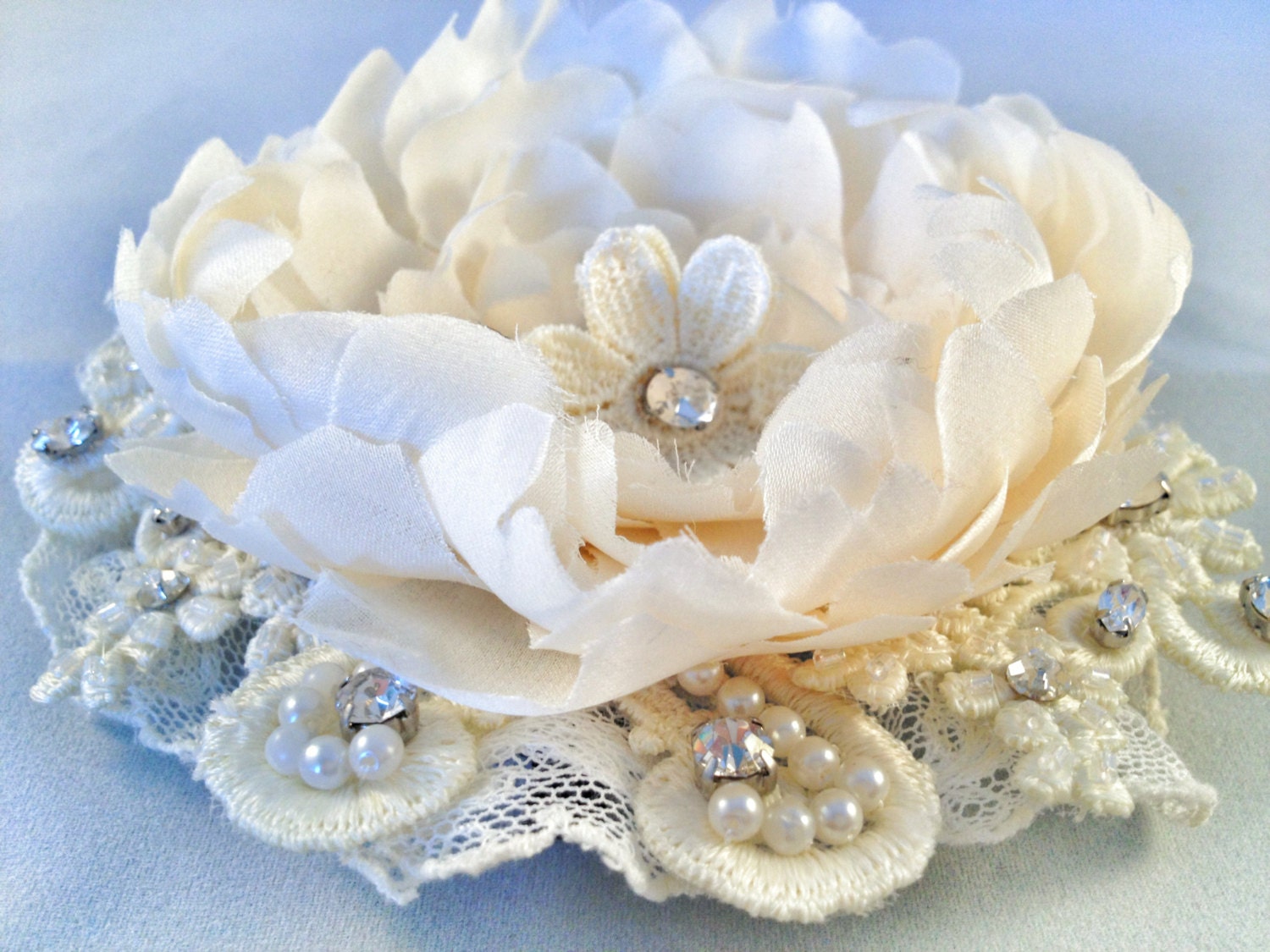 Mom's Wedding Dress Flower & Veil