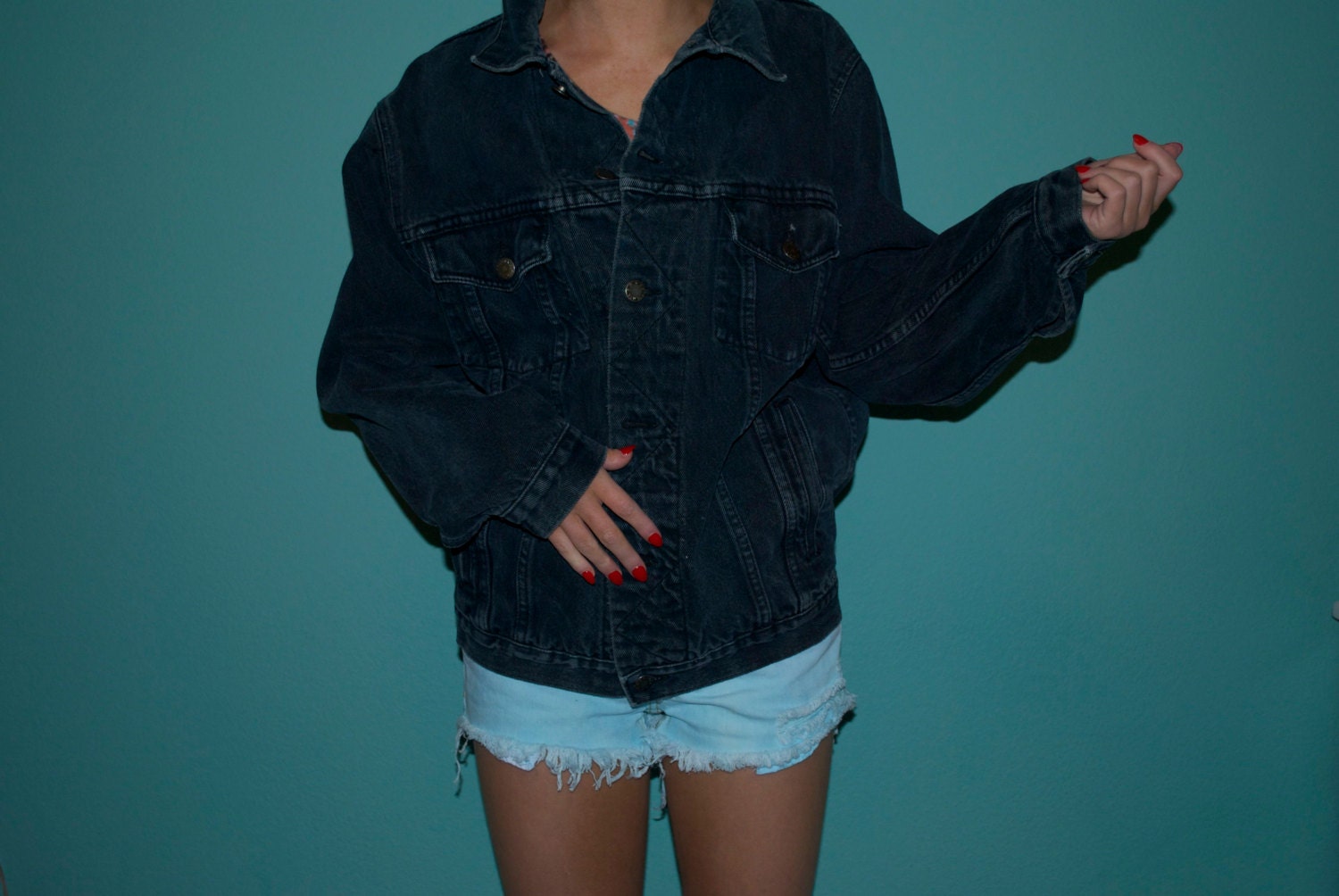 Hipster Vintage Distressed Denim Jacket