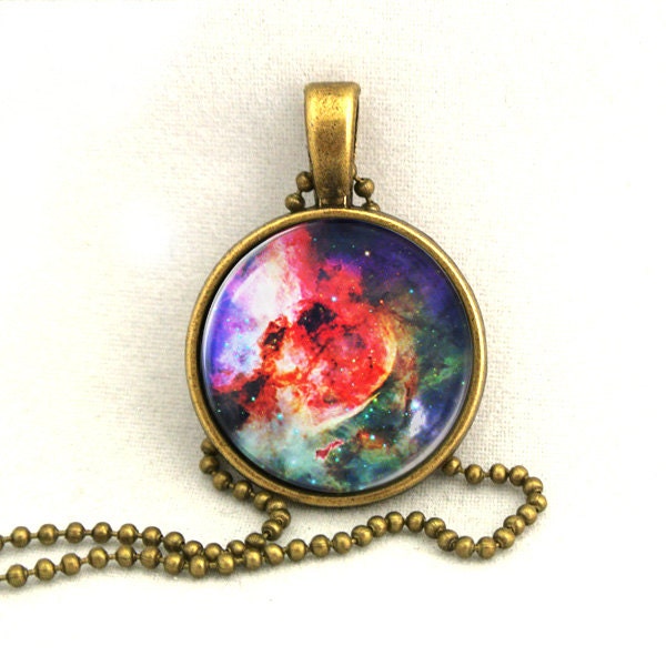 10% SALE Necklace Purple Galaxy Jewelry, Universe, Space, Pendant Necklaces,Constellation,Gift For Her