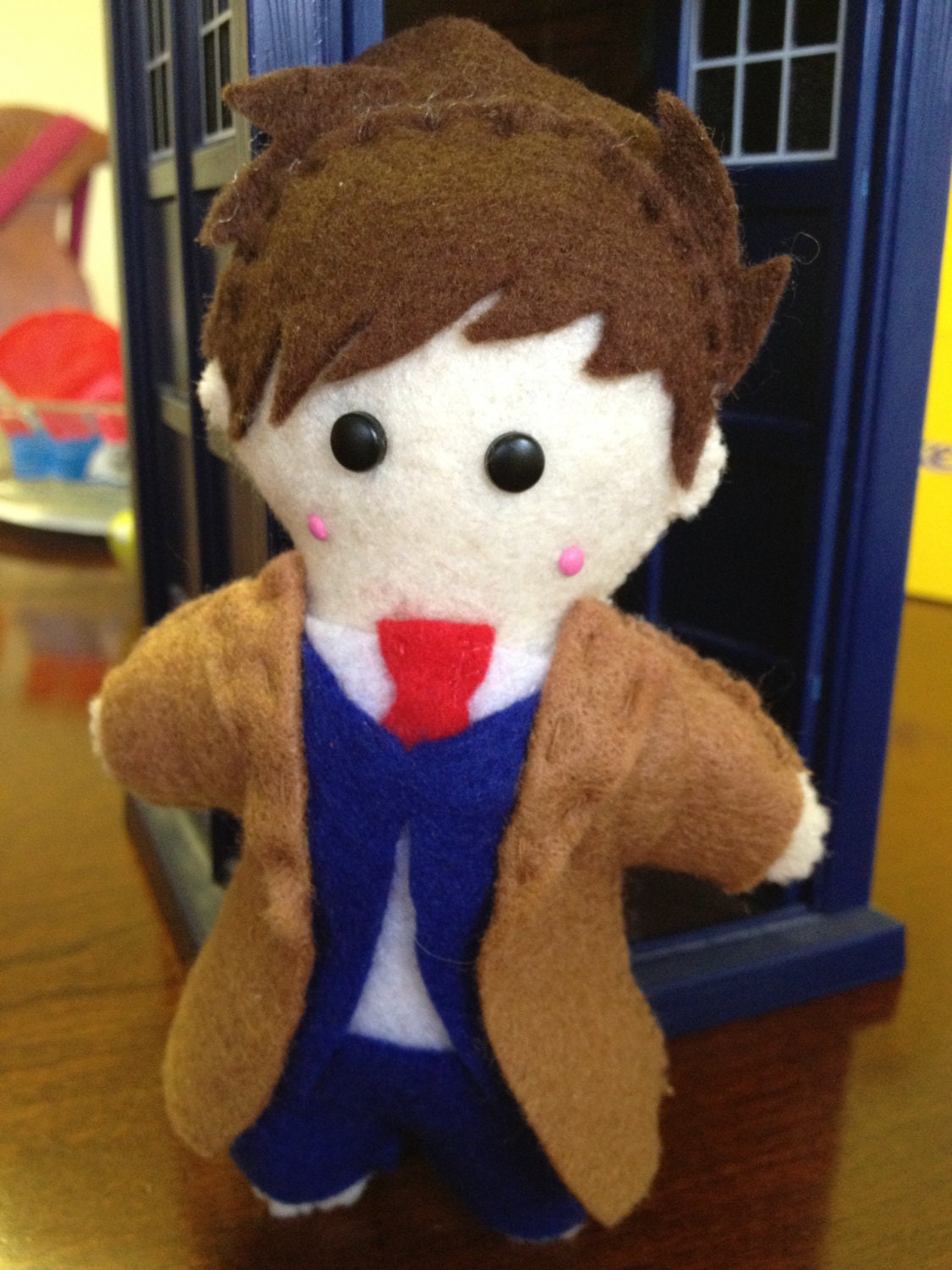 Doctor who dr David Tennant 10th doll plush toy chibi style