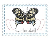Swallowtail Butterfly Cross Stitch Pattern PDF