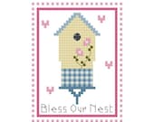 Bless Our Nest Cross Stitch Pattern