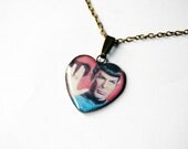 Mister Spock (Leonard Nimoy) From Star Trek: The Original Series - Handmade Vintage Cameo Pendant Necklace
