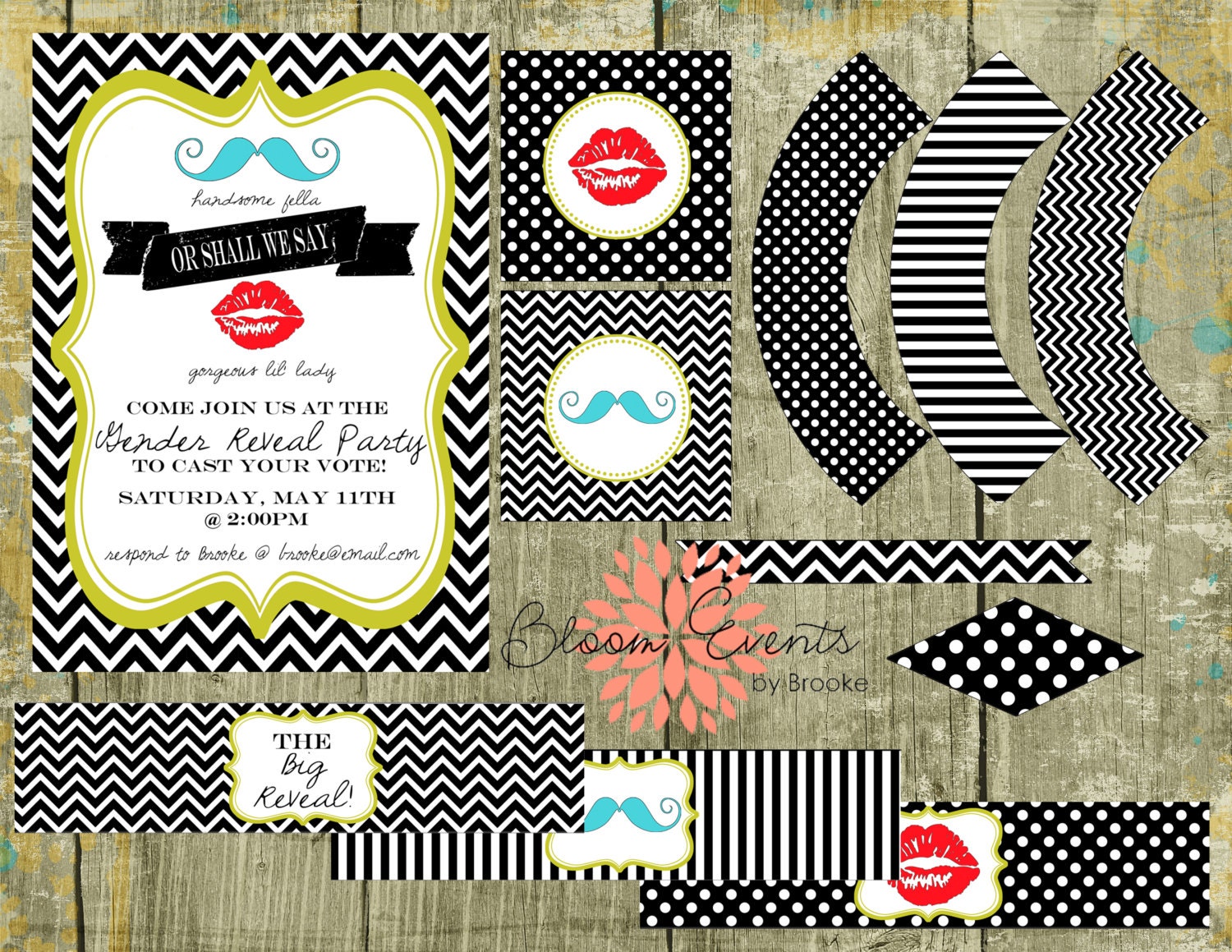 Complete DIY Baby Big Reveal PDF Printable Collection Il_170x135