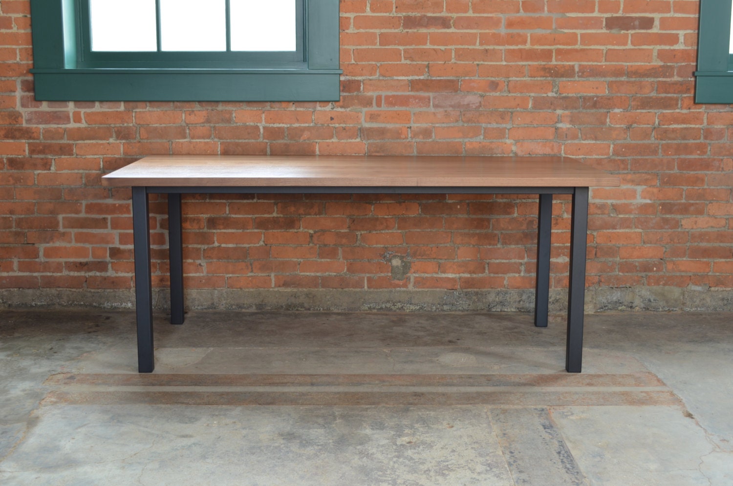 36x72 Series II Walnut Table with Steel Legs