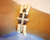 Cross trio bracelet