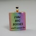 I like big books and I cannot lie Rainbow Scrabble Game Tile Pendant: Necklace Charm, Wood Tile Jewelry, necklace chain sold separately