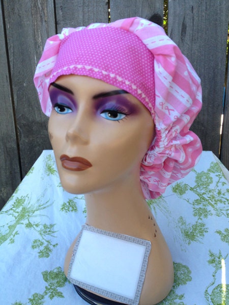 Breast Cancer Awareness - Surgical Scrub Bouffant Style Hat