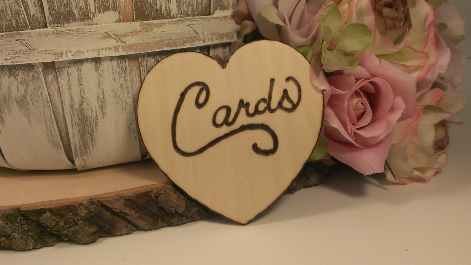rustic wedding cards sign, wood burned heart cards sign shabby chic wedding decor DIY bride