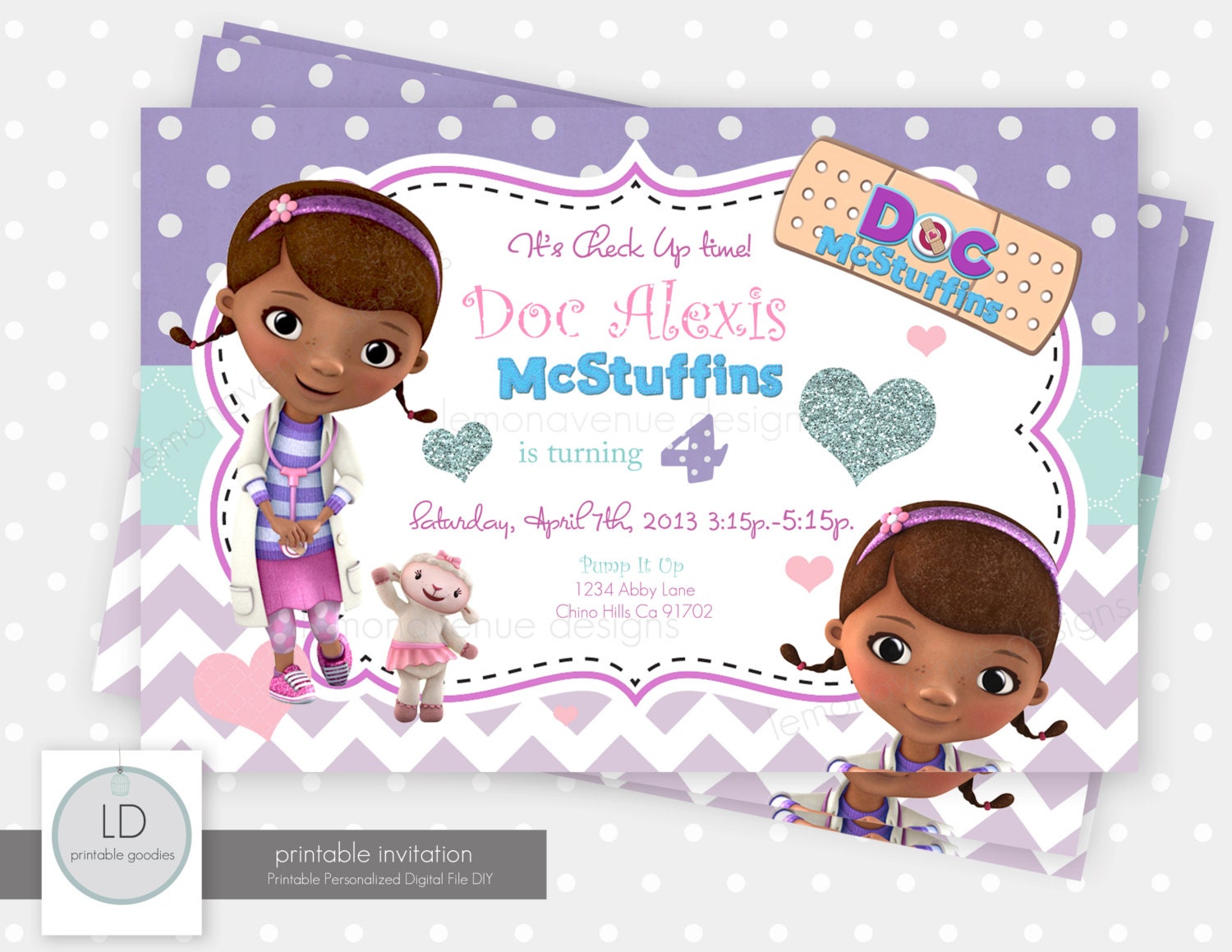 Doc McStuffins Invitation Il_170x135