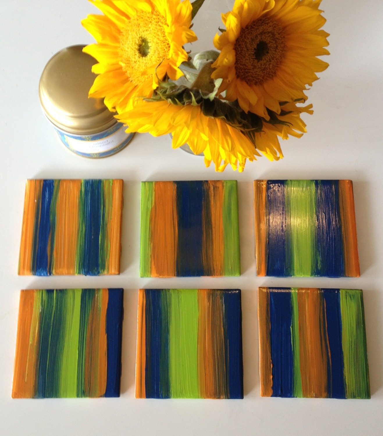 Striped Coasters