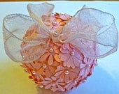 Pink Pomander / Kissing Ball / Ideal for Weddings, Bridal Showers, Baby Showers, Parties, Home Decor
