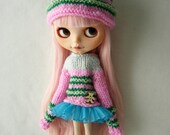 Dress and hat for custom blythe custom doll
