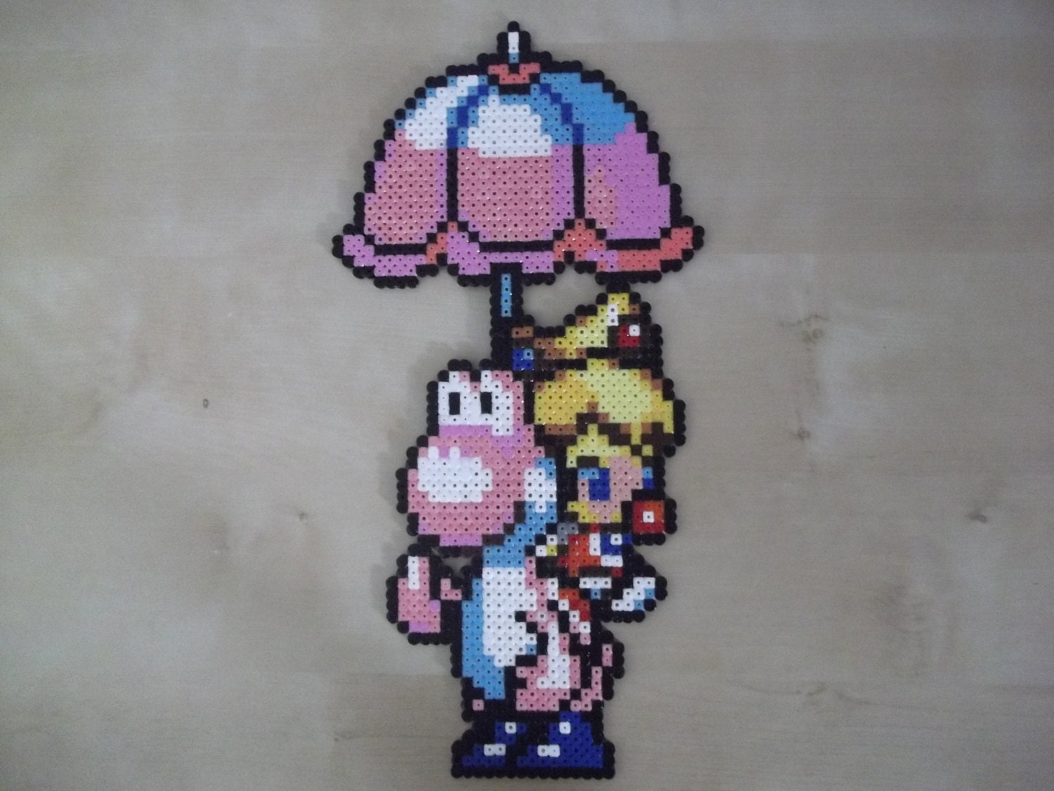Princess Peach and Yoshi wall deco