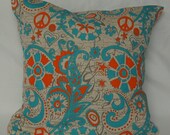 Lacey Pillow Cover in Hippie Chick Dossett Mandarin