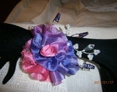 Wrist Corsage  Purple/Hot Pink