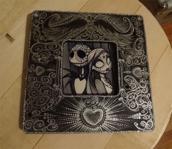 Day of the Dead Nightmare Before Christmas Jack and Sally Lowbrow Outsider Art