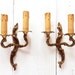 Pair of bronze French Wall Sconces - Electric Candelabras