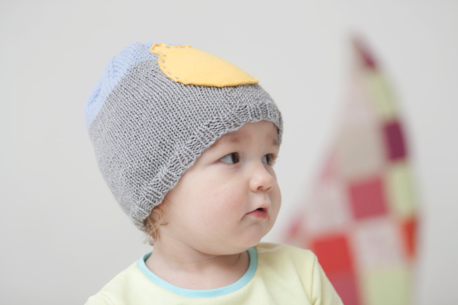 Baby boy hat hand knitted boy hat beanie spring hat