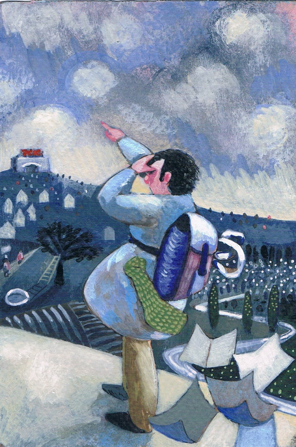 Pilgrimage. Original painting.