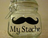 My Stache Money Jar- Airtight Mustache Jar