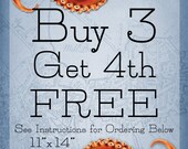 11" x 14" - BUY 3 GET 4th FREE - Fine Art Prints of a Vintage Natural History or Antique Botanical Illustration
