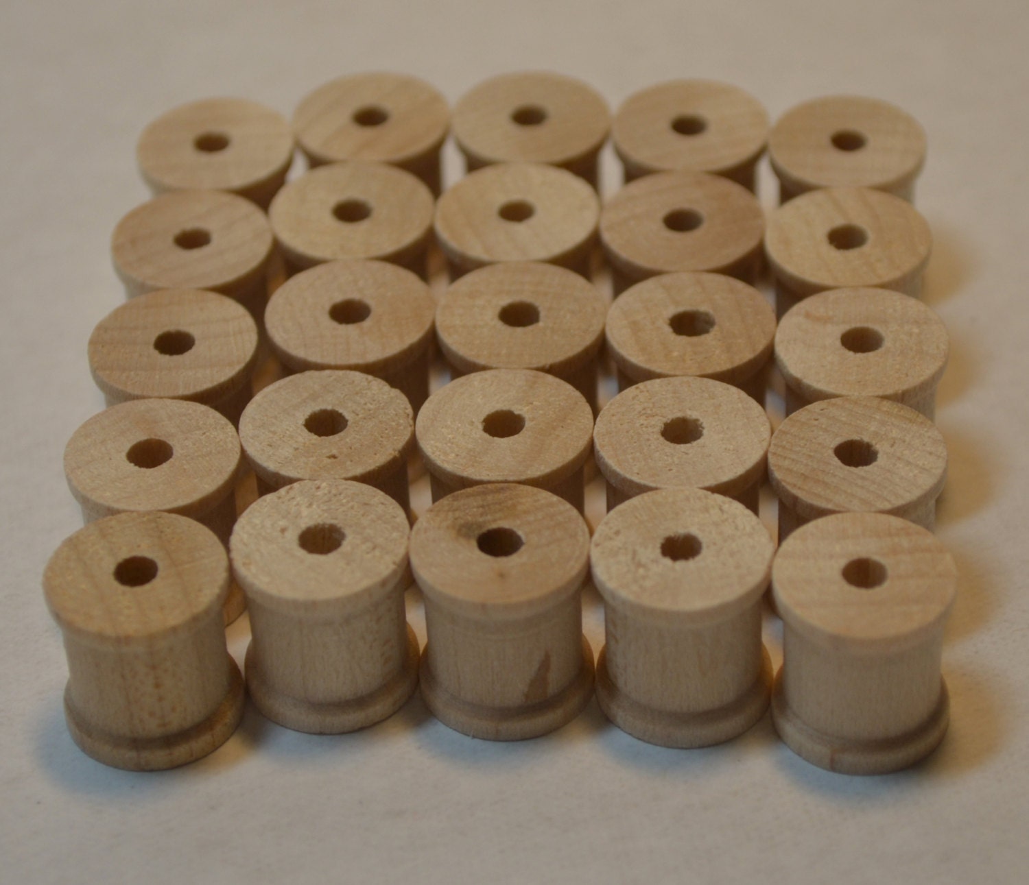 1/2" Wood Spools - 25 - Unfinished