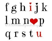I Love You Alphabet