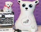 Polar Bear Bellybomb Felt Plushie