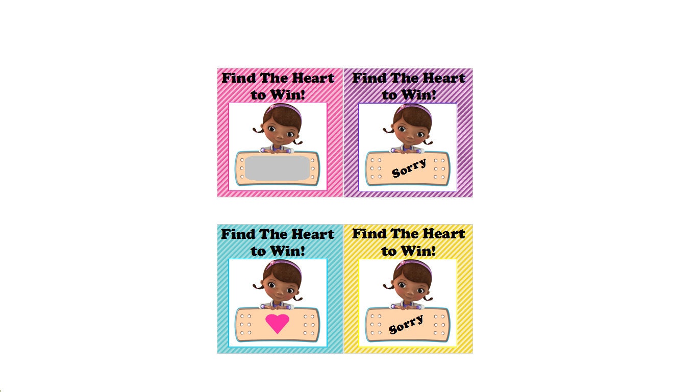 Doc McStuffins Scratch Ticket Birthday Party Favors. Il_170x135