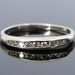 Art Deco White Gold Channel Set Band, Simple RGDI389D