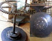 steampunk industrial gear table base