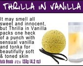 2 x Thrilla In Vanilla Bath Bombs  // 2 x 120g (4.2oz) // Fresh Natural Handmade Vegan Bath Bombs Fizzies