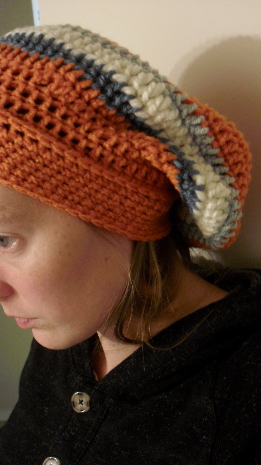 Women's Orange Rasta Hat