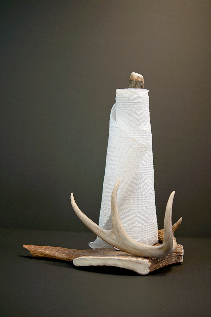 Deer Antler Paper Towel Holder